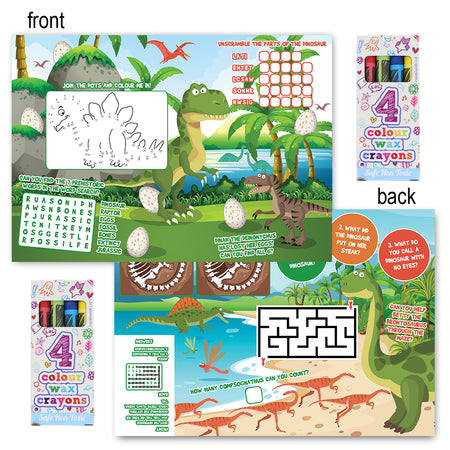 Dinosaur Colouring Activity Pack - Pack of 100