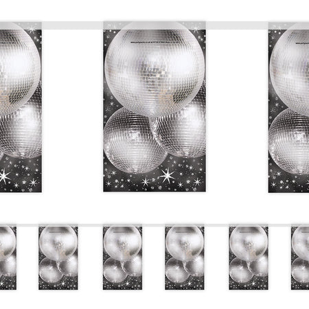 Disco Party Interior Bunting Decoration - 2.4m