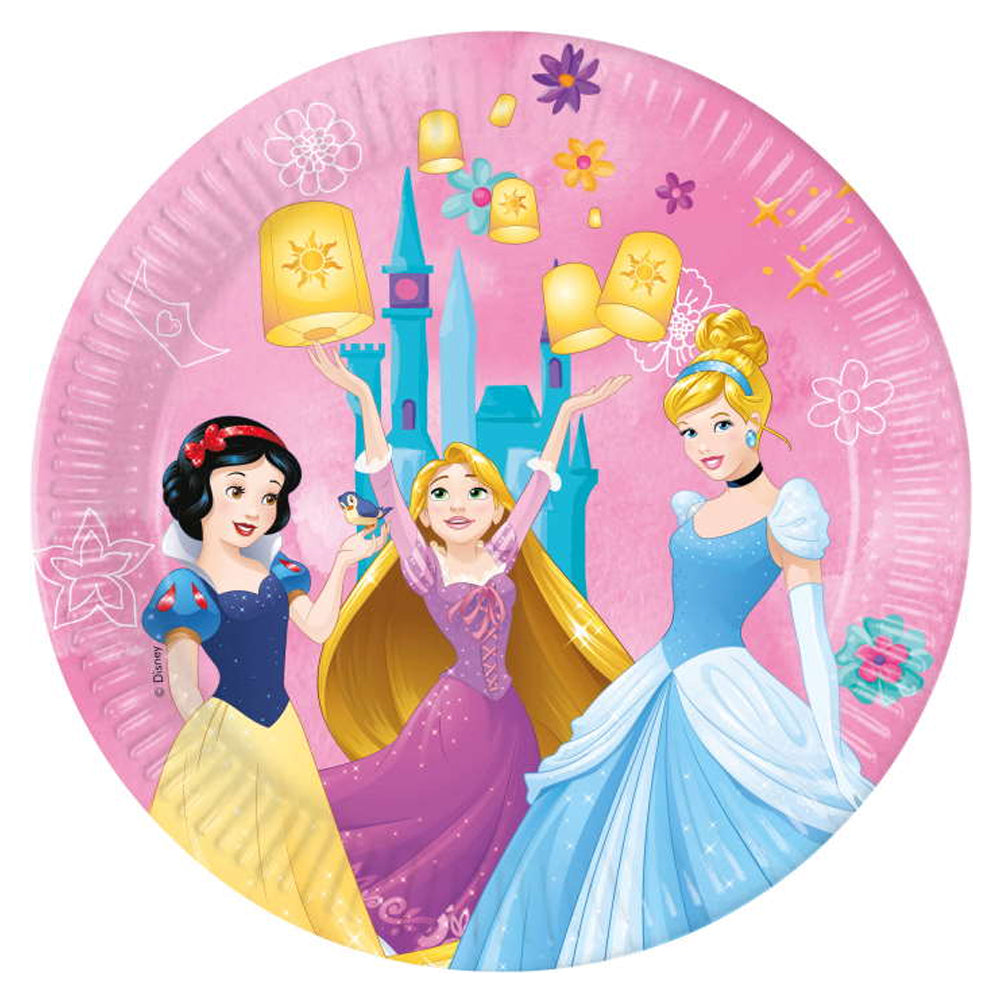 Disney Princess Paper Plates - 23cm - Pack of 8