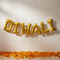 Diwali Gold Air-Fill Letter Foil Balloons - 16