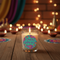 Diwali Unscented Clear Glass Candle - 6.5cm - Each