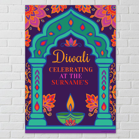 Diwali Personalised Poster Decoration - A3