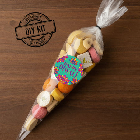 Diwali Sweet Cone Bag Favour Kit - Pack of 15