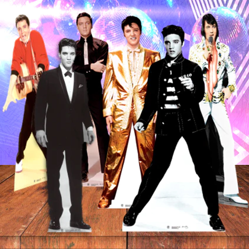 Elvis Presley Tabletop Mini Cutout Decorations - Pack of 8