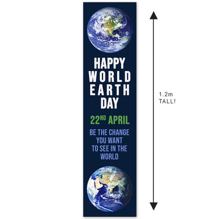 Earth Day Portrait Banner - 1.2m