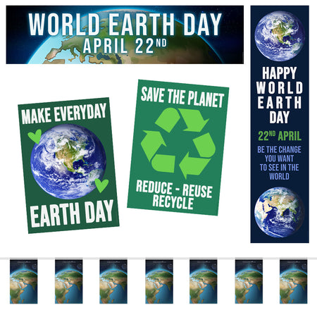 Earth Day Paper Decoration Pack