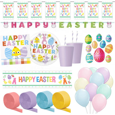 Easter Garden Party Decorations and Tableware Pack