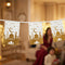 Eid Mubarak Gold Mosque Paper Bunting - 2.4m