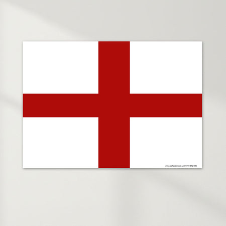 England St George's Day Themed Flag Poster - A3