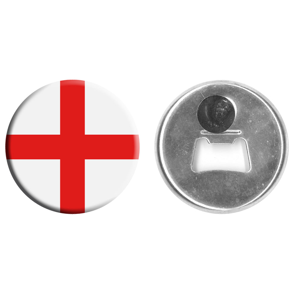England Flag Bottle Opener Magnet - 58mm - Each