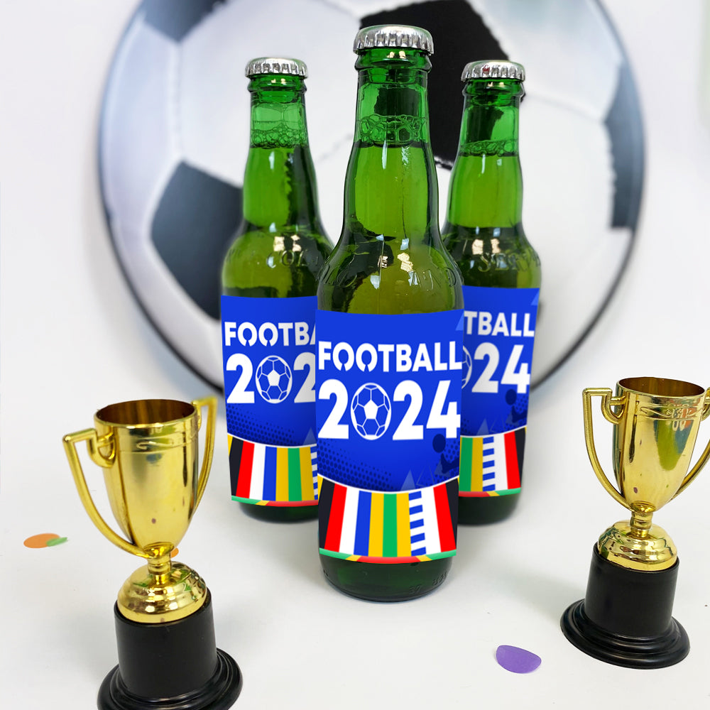 Football Bottle Labels - Sheet of 4