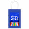 Euro Football 2024 Paper Party Bags with Handles - Pack of 12