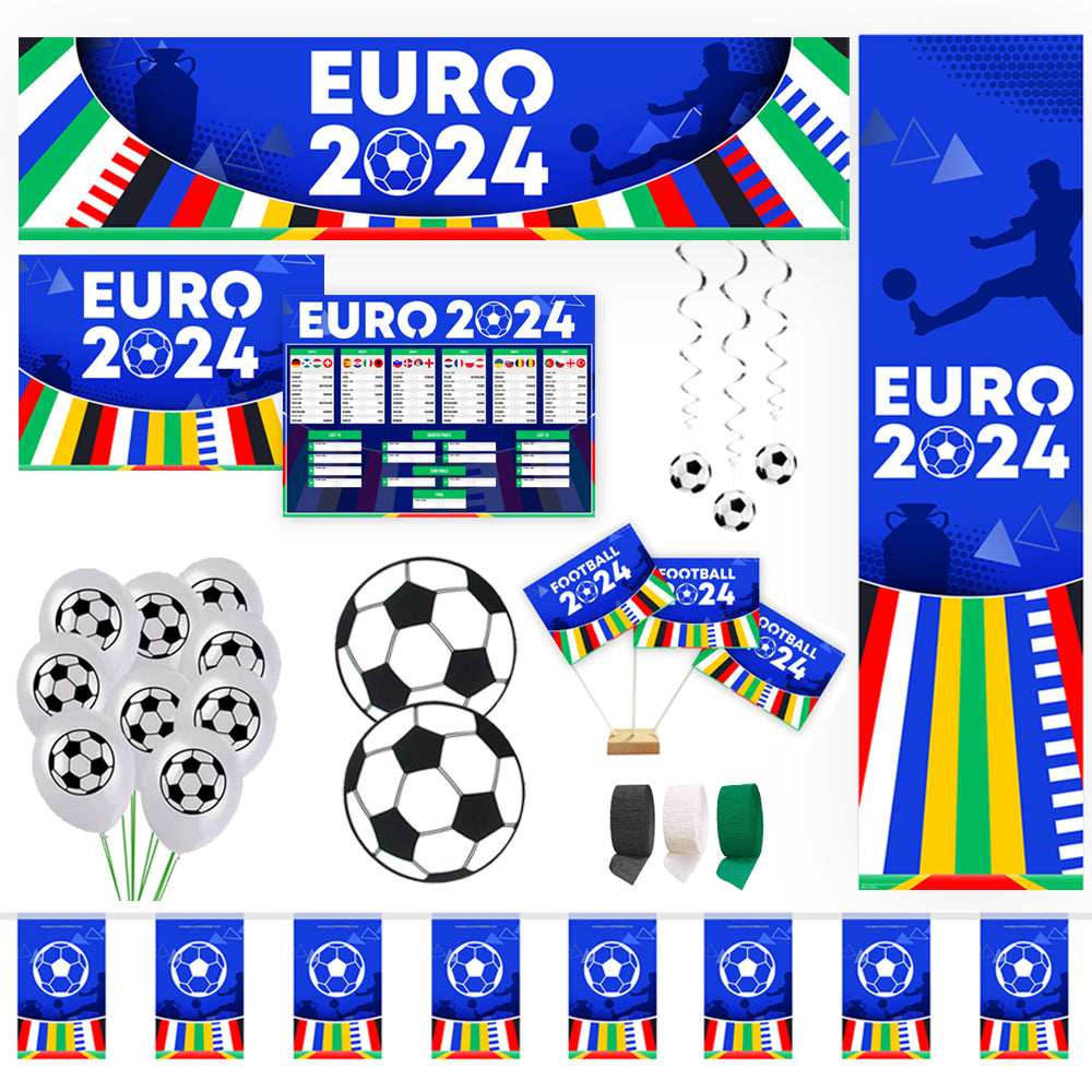 Euro 2024 Football Decoration Party Pack