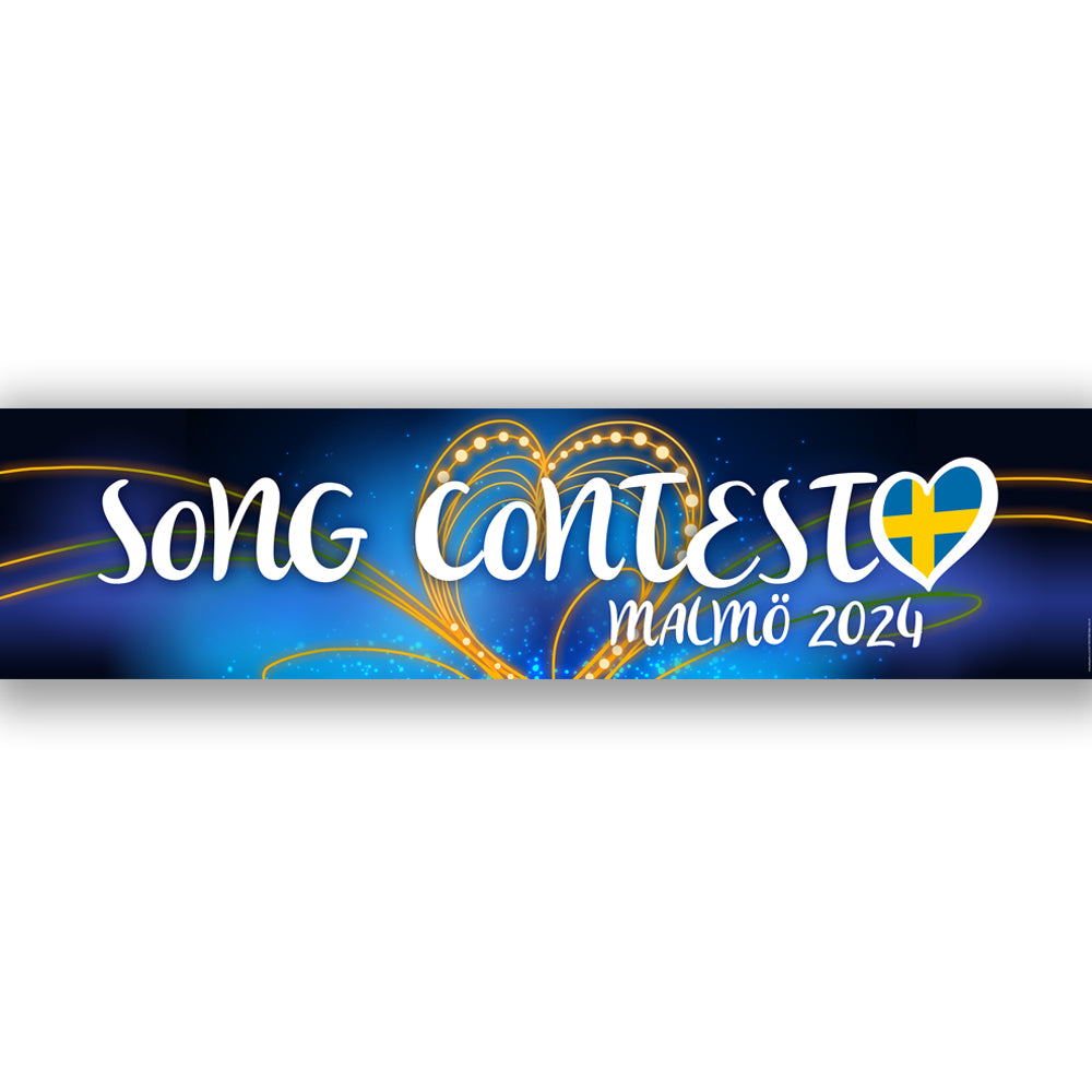 Song Contest Malmö 2024 Banner Decoration - 1.2m