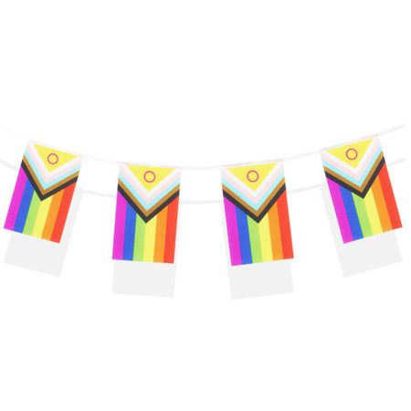 Intersex Progress Pride LGBTQ+ Flag Bunting - 4.5m