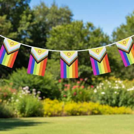 Intersex Progress Pride LGBTQ+ Flag Bunting - 4.5m