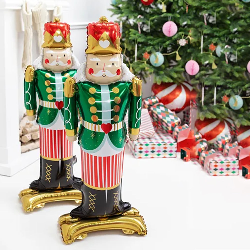 Nutcracker Christmas Standing Foil Balloon - 33"