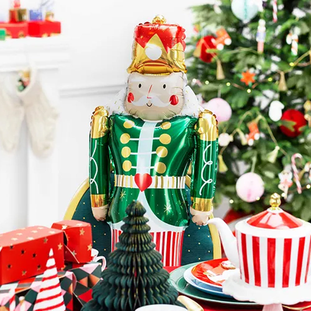 Nutcracker Christmas Standing Foil Balloon - 33"