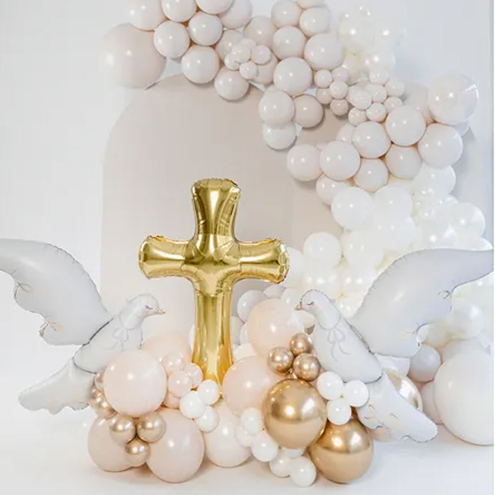 Gold Cross Foil Balloon - 40"