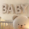 BABY Matte Beige Air-Fill Letter Foil Balloons - 140cm