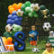 Footballs and Trophy Foil Balloons Set - 16.5