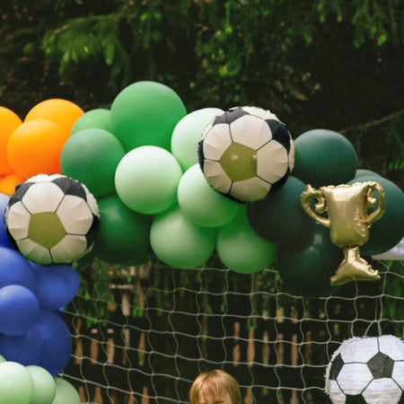 Footballs and Trophy Foil Balloons Set - 16.5