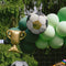 Footballs and Trophy Foil Balloons Set - 16.5