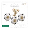 Footballs and Trophy Foil Balloons Set - 16.5
