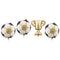 Footballs and Trophy Foil Balloons Set - 16.5