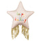 Happy Birthday Star Foil Balloon With Gold Fringe - 23