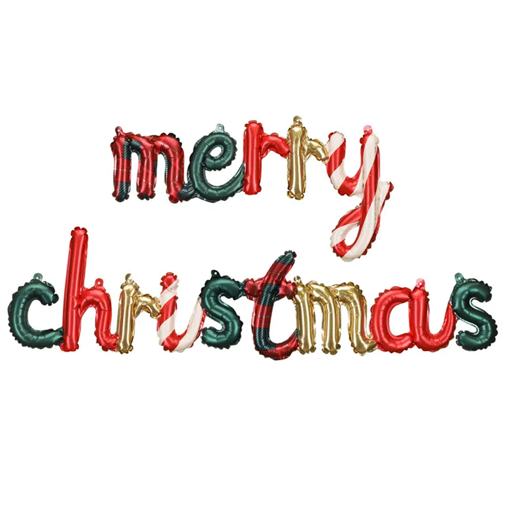 Merry Christmas Balloon Bunting - 1.4m
