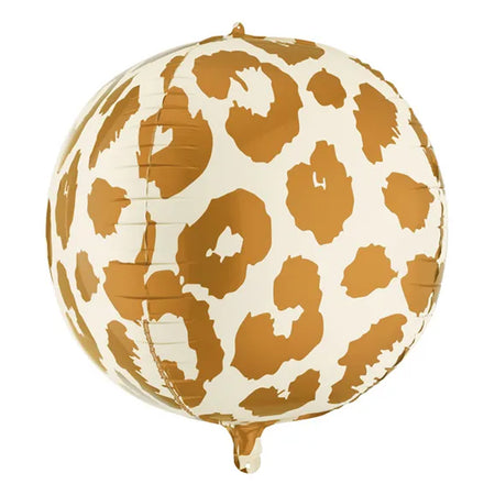 Cheetah Print Giant Round Foil Balloon - 50cm
