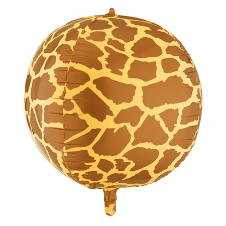 Giraffe Print Giant Round Foil Balloon - 50cm
