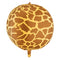 Giraffe Print Giant Round Foil Balloon - 50cm