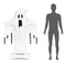 Giant Ghost Foil Standing Balloon - 1.65m
