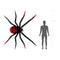 Giant Spider Foil Balloon Inflatable - 2.75m