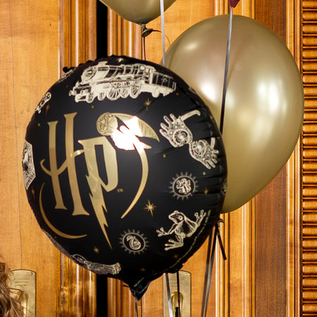Black and Gold Harry Potter Foil Balloon 18