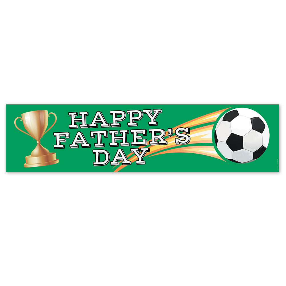 Father's Day Football Banner - 120cm x 30cm
