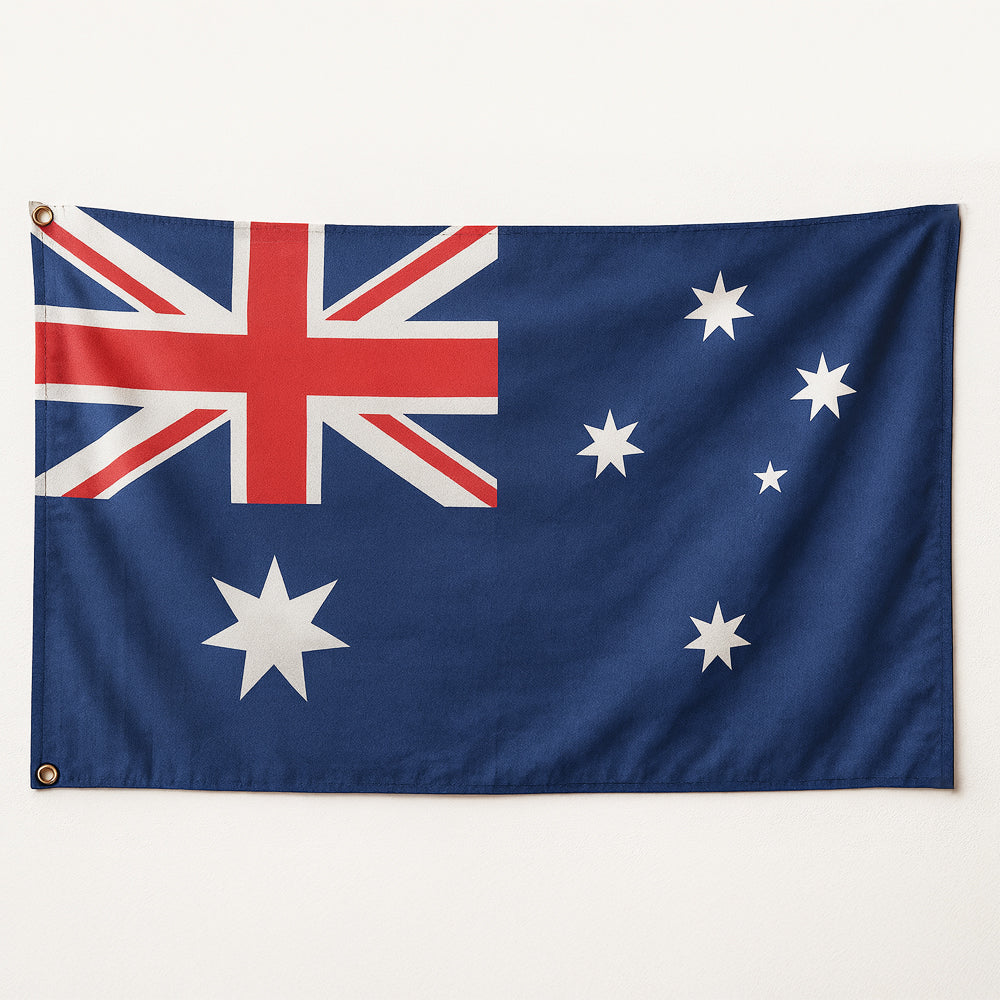 Australian Polyester Fabric Flag - 5ft x 3ft