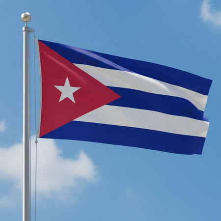 Cuban Polyester Fabric Flag 5ft x 3ft