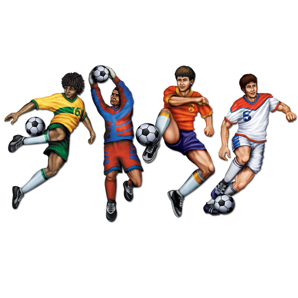 Football Figure Cutouts - Set of 4 - 20"