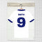 Personalised England Football Shirt Poster - A3