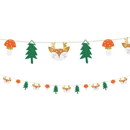 Woodland Deer Garland Decoration - 1.7m