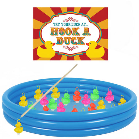 Value Hook A Duck Set - Multicolour Ducks - 26 Pieces