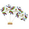 Go for Gold Summer World Games Paper Table Flags - 15cm on 30cm Pole - Each