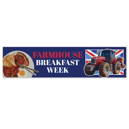 Farmhouse Breakfast Week Banner - 120cm x 30cm