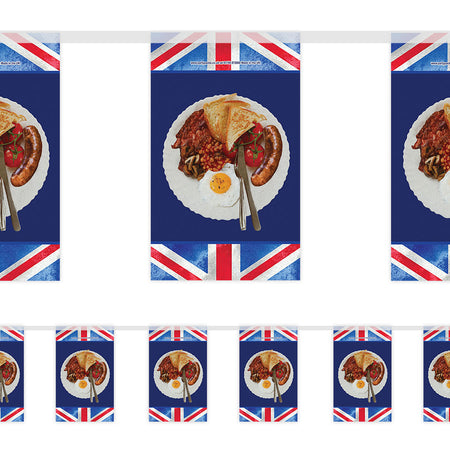 Farmhouse Breakfast Week Paper Bunting Decoration - 2.4m