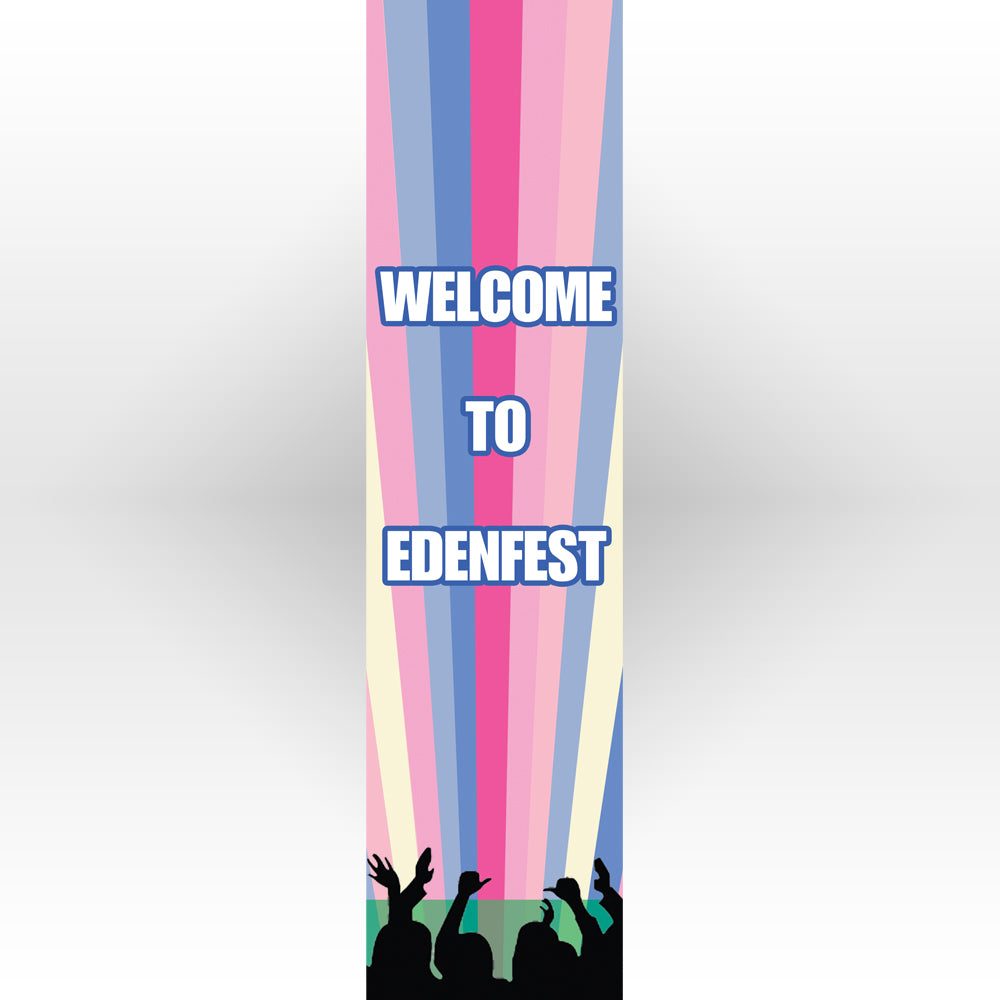 Festival Themed Personalised Portrait Wall & Door Banner - 1.2m