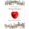 Personalised Christmas Foliage Favour Card - Pack of 8