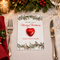 Personalised Christmas Foliage Favour Card - Pack of 8